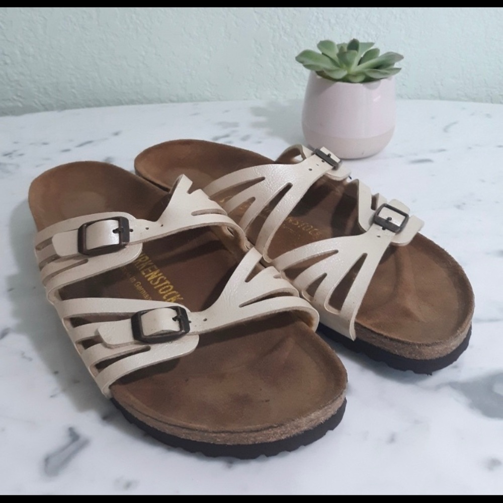Birkenstock pearl sandals